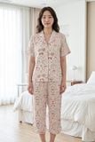  BKL08S6K02-BỘ LỬNG TOLE VỚI THIẾT KẾ CỔ PIJAMA NHẸ NHÀNG,ĐIỂM NHẤN RODE TINH TẾ GIÚP TÔN NÉT DUYÊN DÁNG, TRẺ TRUNG VÀ THOẢI MÁI SUỐT CẢ NGÀY. 