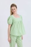  BKL09W5K02-BỘ KATE LỬNG CỔ PIJAMA VỚI ĐIỂM NHẤN REN NỔI BẬT MANG ĐẾN SỰ DUYÊN DÁNG VÀ THOẢI MÁI 