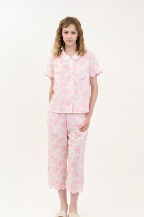  BKL11W5K09-BỘ LỬNG KATE THIẾT KẾ CỔ LÁ SEN VỚI ĐIỂM NHẤN VIỀN  NỔI BẬT TẠO CẢM GIÁC THOẢI MÁI VÀ TRẺ TRUNG. 