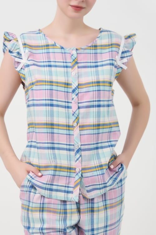  BKL133S11-BỘ LỬNG KATE THIẾT KẾ CỔ TRÒN TAY BÈO XINH XẮN , TẠO CẢM GIÁC THOẢI MÁI VÀ TƯƠI TRẺ. 