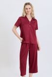  BLS01S6S01-BỘ LỬNG SATIN VỚI THIẾT KẾ CỔ SƠ MI CHỮ V PHỐI NẸP NÚT TINH TẾ, TÔN LÊN VẺ THANH LỊCH VÀ NỮ TÍNH, MANG LẠI CẢM GIÁC THOẢI MÁI KHI MẶC. 