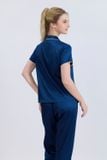  BSD01S5S25-BỘ DÀI  SATIN CỔ PIJAMA VỚI CHẤT LIỆU MỀM MỊN, MÁT MẺ MANG LẠI CẢM GIÁC THOẢI MÁI VÀ SANG TRỌNG KHI MẶC. 