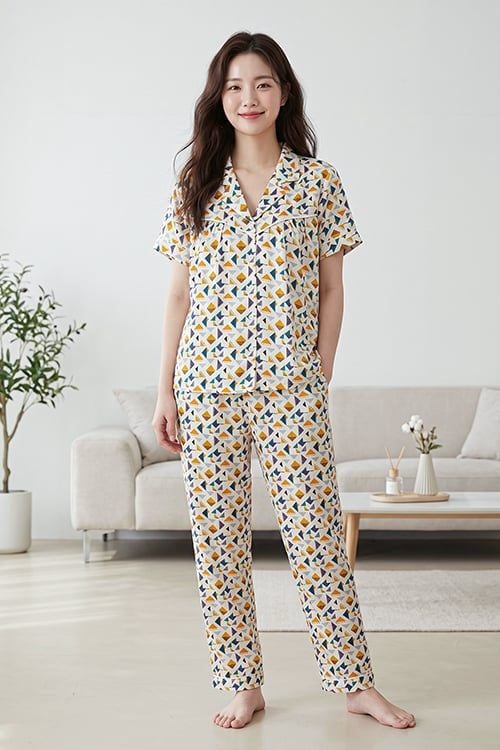  BSD02W6S07-BỘ SATIN DÀI VỚI THIẾT KẾ PIJAMA ĐIỂM NHẤN VIỀN NỔI BẬT MANG LẠI SỰ THANH LỊCH VÀ THOẢI MÁI KHI MẶC 