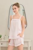  BSK01W5K13-BỘ TOLE SHORT  2 DÂY TO BẢN, PHỐI REN TRANG TRÍ NỔI BẬT   TẠO CẢM GIÁC THOẢI MÁI KHI MẶC 