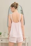  BSK01W5K13-BỘ TOLE SHORT  2 DÂY TO BẢN, PHỐI REN TRANG TRÍ NỔI BẬT   TẠO CẢM GIÁC THOẢI MÁI KHI MẶC 