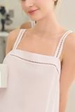  BSK01W5K13-BỘ TOLE SHORT  2 DÂY TO BẢN, PHỐI REN TRANG TRÍ NỔI BẬT   TẠO CẢM GIÁC THOẢI MÁI KHI MẶC 