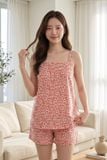  BSK01W5K14-BỘ SHORT KATE  2 DÂY PHỐI REN TRANG TRÍ NỔI BẬT MANG PHONG CÁCH TRẺ TRUNG VÀ  TẠO CẢM GIÁC THOẢI MÁI KHI MẶC 
