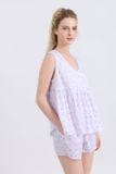  BSK02S5K24-BỘ SHORT TOLE CỔ V VỚI ĐIỂM NHẤN RODE NỔI BẬT MANG ĐẾN CẢM GIÁC TƯƠI MỚI VÀ NGỌT NGÀO. 