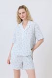  BSK02W5K08-BỘ SHORT KATE VỚI THIẾT KẾ CỔ PIJAMA ĐIỂM NHẤN REN NỔI BẬT MANG  ĐẾN SỰ TRẺ TRUNG  VÀ NĂNG ĐỘNG TẠO CẢM GIÁC THOẢI MÁI KHI MẶC 