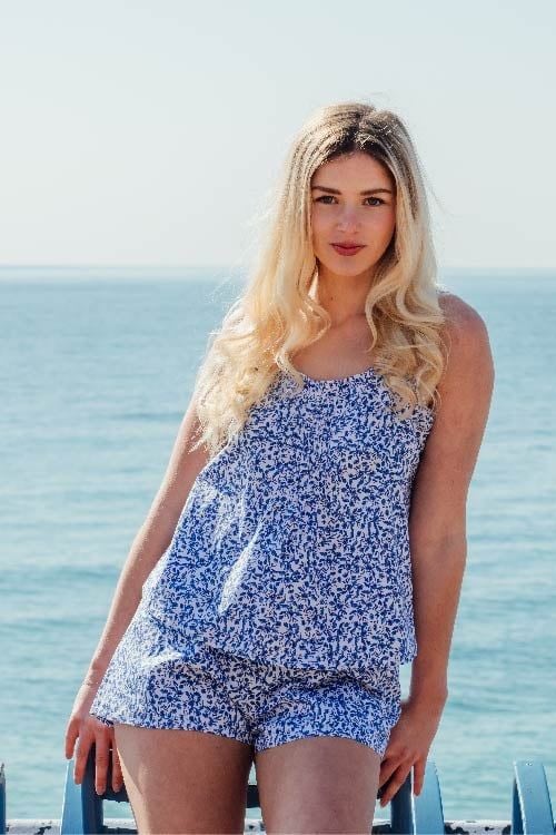  BSK03S6K01-BỘ SHORT KATE 2 DÂY BÈO NHÚN CỔ XINH XẮN, THIẾT KẾ NHẸ NHÀNG TRẺ TRUNG, THOÁNG MÁT CHO NGÀY HÈ 