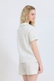  BSK03W5K21-BỘ SHORT KATE THIẾT KẾ CỔ LÁ SEN VỚI ĐIỂM NHẤN RODE NỔI BẬT TẠO CẢM GIÁC THOẢI MÁI VÀ TRẺ TRUNG. 