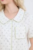  BSK03W5K21-BỘ SHORT KATE THIẾT KẾ CỔ LÁ SEN VỚI ĐIỂM NHẤN RODE NỔI BẬT TẠO CẢM GIÁC THOẢI MÁI VÀ TRẺ TRUNG. 