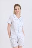  BSK03W5K22-BỘ SHORT KATE THIẾT KẾ CỔ LÁ SEN VỚI ĐIỂM NHẤN RODE NỔI BẬT TẠO CẢM GIÁC THOẢI MÁI VÀ TRẺ TRUNG. 