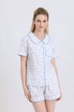  BSK03W5K22-BỘ SHORT KATE THIẾT KẾ CỔ LÁ SEN VỚI ĐIỂM NHẤN RODE NỔI BẬT TẠO CẢM GIÁC THOẢI MÁI VÀ TRẺ TRUNG. 