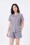  BSK03W5K24-BỘ SHORT KATE THIẾT KẾ CỔ LÁ SEN VỚI ĐIỂM NHẤN RODE NỔI BẬT TẠO CẢM GIÁC THOẢI MÁI VÀ TRẺ TRUNG. 