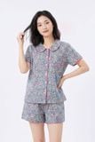  BSK03W5K24-BỘ SHORT KATE THIẾT KẾ CỔ LÁ SEN VỚI ĐIỂM NHẤN RODE NỔI BẬT TẠO CẢM GIÁC THOẢI MÁI VÀ TRẺ TRUNG. 