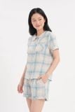  BSK03W5K25-BỘ SHORT KATE THIẾT KẾ CỔ LÁ SEN VỚI ĐIỂM NHẤN RODE NỔI BẬT TẠO CẢM GIÁC THOẢI MÁI VÀ TRẺ TRUNG. 