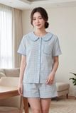  BSK03W5K26-BỘ SHORT KATE THIẾT KẾ CỔ LÁ SEN VỚI ĐIỂM NHẤN RODE NỔI BẬT TẠO CẢM GIÁC THOẢI MÁI VÀ TRẺ TRUNG. 