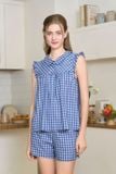  BSK04S5K14-BỘ SHORT KATE THIẾT KẾ CỔ SEN VÀ PHỐI TAY BÈO XINH XẮN , TẠO CẢM GIÁC THOẢI MÁI VÀ TƯƠI TRẺ. 