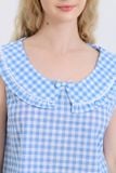  BSK04W5K02-BỘ SHORT KATE VỚI THIẾT KẾ CỔ LÁ SEN PHỐI REN NỔI BẬT MANG  ĐẾN SỰ DUYÊN DÁNG VÀ TRẺ TRUNG TẠO CẢM GIÁC THOẢI MÁI KHI MẶC 