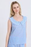  BSK04W5K02-BỘ SHORT KATE VỚI THIẾT KẾ CỔ LÁ SEN PHỐI REN NỔI BẬT MANG  ĐẾN SỰ DUYÊN DÁNG VÀ TRẺ TRUNG TẠO CẢM GIÁC THOẢI MÁI KHI MẶC 
