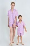  BSK08W5K02-BỘ SHORT KATE VỚI THIẾT KẾ CỔ PIJAMA  MANG  ĐẾN SỰ TRẺ TRUNG  VÀ NĂNG ĐỘNG 