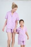  BSK08W5K02-BỘ SHORT KATE VỚI THIẾT KẾ CỔ PIJAMA  MANG  ĐẾN SỰ TRẺ TRUNG  VÀ NĂNG ĐỘNG 