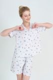  BSK09W5K01-BỘ SHORT KATE VỚI THIẾT KÊ CỔ PIJAMA PHỐI VIỀN NỔI BẬT, TẠO ĐIỂM NHẤN TINH TẾ , MANG PHONG CÁCH NHẸ NHÀNG VÀ THOẢI MÁI 