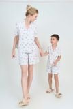  BSK09W5K01-BỘ SHORT KATE VỚI THIẾT KÊ CỔ PIJAMA PHỐI VIỀN NỔI BẬT, TẠO ĐIỂM NHẤN TINH TẾ , MANG PHONG CÁCH NHẸ NHÀNG VÀ THOẢI MÁI 