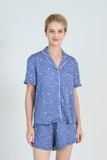  BSK10W5K01-BỘ SHORT TOLE VỚI THIẾT KÊ CỔ PIJAMA PHỐI VIỀN NỔI BẬT, TẠO ĐIỂM NHẤN TINH TẾ , MANG PHONG CÁCH NHẸ NHÀNG VÀ THOẢI MÁI 