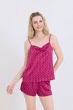  BSS01S5S44-BỘ SATIN SHORT VỚI THIẾT KẾ 2 DÂY QUYẾN RŨ, MANG LẠI CẢM GIÁC MỀM MẠI VÀ THOÁNG MÁT. 