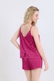  BSS01S5S44-BỘ SATIN SHORT VỚI THIẾT KẾ 2 DÂY QUYẾN RŨ, MANG LẠI CẢM GIÁC MỀM MẠI VÀ THOÁNG MÁT. 