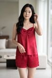  BSS01S5S45-BỘ SHORT THUN VỚI THIẾT KẾ 2 DÂY MANG  PHONG CÁCH TRẺ TRUNG VÀ THOÁNG MÁT. 