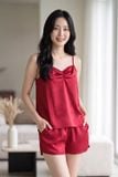  BSS01S5S45-BỘ SHORT THUN VỚI THIẾT KẾ 2 DÂY MANG  PHONG CÁCH TRẺ TRUNG VÀ THOÁNG MÁT. 