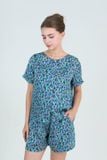  BSS01W5S02-"BỘ SHORT SATIN VỚI THIẾT KẾ CỔ SEN PHỐI BÈO NHẸ NHÀNG, MANG LẠI SỰ TRẺ TRUNG VÀ THOẢI MÁI  " 