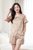  BSS01W5S06-BỘ SHORT SATIN VỚI THIẾT KẾ CỔ SEN PHỐI BÈO NHẸ NHÀNG, MANG LẠI SỰ TRẺ TRUNG VÀ THOẢI MÁI 