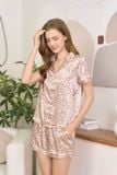  BSS02S5S52-BỘ SHORT SATIN VỚI THIẾT KẾ CỔ PIJAMA MANG PHONG CÁCH NHẸ NHÀNG VÀ THOẢI MÁI KHI MẶC 