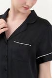  BSS02S5S53-BỘ SHORT SATIN VỚI THIẾT KẾ CỔ PIJAMA MANG PHONG CÁCH NHẸ NHÀNG VÀ THOẢI MÁI KHI MẶC 