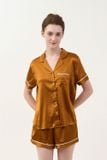  BSS02S5S54-BỘ SHORT SATIN VỚI THIẾT KẾ CỔ PIJAMA MANG PHONG CÁCH NHẸ NHÀNG VÀ THOẢI MÁI KHI MẶC 