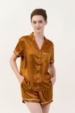  BSS02S5S54-BỘ SHORT SATIN VỚI THIẾT KẾ CỔ PIJAMA MANG PHONG CÁCH NHẸ NHÀNG VÀ THOẢI MÁI KHI MẶC 