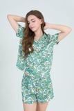  BSS02S5S62-BỘ SHORT SATIN VỚI THIẾT KẾ CỔ PIJAMA MANG PHONG CÁCH NHẸ NHÀNG VÀ THOẢI MÁI KHI MẶC 