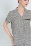  BSS02S5S63-BỘ SHORT SATIN VỚI THIẾT KẾ CỔ PIJAMA MANG PHONG CÁCH NHẸ NHÀNG VÀ THOẢI MÁI KHI MẶC 