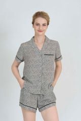 BSS02S5S63-BỘ SHORT SATIN VỚI THIẾT KẾ CỔ PIJAMA MANG PHONG CÁCH NHẸ NHÀNG VÀ THOẢI MÁI KHI MẶC