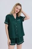  BSS02S5S64-BỘ SHORT SATIN VỚI THIẾT KẾ CỔ PIJAMA MANG PHONG CÁCH NHẸ NHÀNG VÀ THOẢI MÁI KHI MẶC 