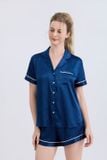  BSS02S5S65-BỘ SHORT SATIN VỚI THIẾT KẾ CỔ PIJAMA MANG PHONG CÁCH NHẸ NHÀNG VÀ THOẢI MÁI KHI MẶC 