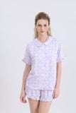 BSS03S5K03-BỘ SHORT TOLE  VỚI THIẾT KẾ CỔ LÁ SEN TẠO CẢM GIÁC MỀM MẠI, THOÁNG MÁT  LÀ LỰA CHỌN LÝ TƯỞNG CHO MÙA HÈ 