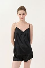 BSS05S5S12-BỘ  SHORT SATIN  VỚI THIẾT KẾ 2 DÂY QUYẾN RŨ, ĐIỂM NHẤN REN NỔI BẬT MANG LẠI CẢM GIÁC MỀM MẠI VÀ THOÁNG MÁT.