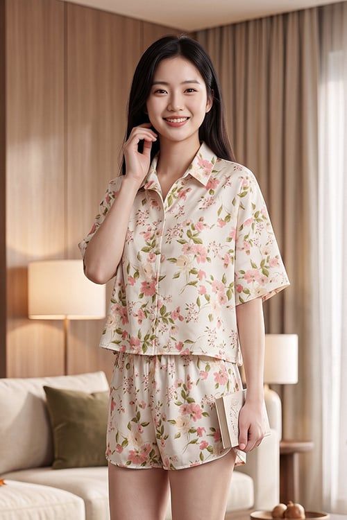  BSS05S6S01-BỘ SHORT SATIN VỚI THIẾT KẾ CỔ SƠ MI ĐƠN GIẢN MANG LẠI SỰ TRẺ TRUNG CÙNG CHẤT LIỆU MỀM MẠI TẠO CẢM GIÁC THOẢI MÁI KHI MẶC. 
