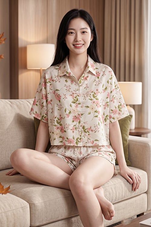  BSS05S6S01-BỘ SHORT SATIN VỚI THIẾT KẾ CỔ SƠ MI ĐƠN GIẢN MANG LẠI SỰ TRẺ TRUNG CÙNG CHẤT LIỆU MỀM MẠI TẠO CẢM GIÁC THOẢI MÁI KHI MẶC. 