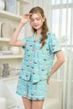  BST01W5T01-BỘ SHORT THUN PIJAMA THIẾT KẾ TỪ CHẤT LIỆU THUN CO GIÃN, MỀM MẠI MANG LẠI SỰ NĂNG ĐỘNG VÀ THOẢI MÁI 